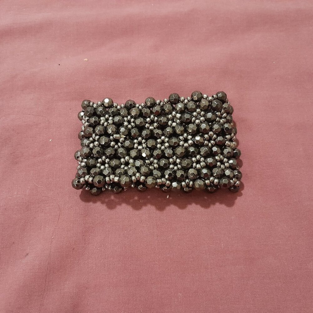 Beaded Stretch Cuff Bracelet - image 2